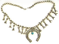 squash blossom Indian necklace 1900