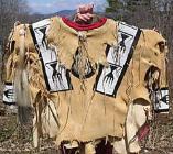 Early example of Apache Indian shirt decorated with beads