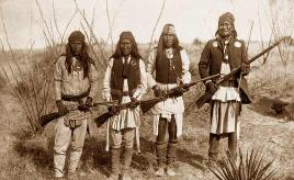 indians wearing apache jewelry 1905