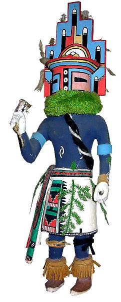 Native American Dressed as a Kachina Spirit