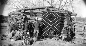 navajo indian group with jewelry