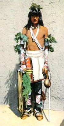 Santo Domingo Indian Dressed For the Corn Dance