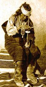 Zuni Indian Drilling Turquoise, 1930's